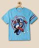 Kidsville Marvel Avengers Super Heroes Featuring Half Sleeves Captain America Printed Tee - Blue