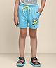 Kidsville Minions Featuring Placement Printed Shorts - Blue
