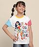 Kidsville DC Comics Super Heroes Featuring Half Sleeves Wonder Woman Printed Tee - White