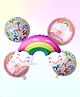 Puchku Happy Birthday Rainbow Foil Balloon - Pack of 5