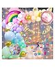 Puchku Happy Birthday Rainbow Foil Balloon - Pack of 70