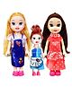 FunBlast Cute Realistic Dolls Toy Set for Girls  Pack of 3 (Dress Color May Vary)