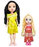 FunBlast Cute Realistic Dolls Toys for Kids  Pack of 2 - Height 24 cm (Dress Color May Vary)