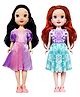 FunBlast Cute Realistic Dolls Toys for Kids Pack of 2 - Height 24 cm (Dress Color May Vary)