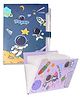 FunBlast Space Theme File Folder with Button Lock Pack of 2 (Color May Vary)