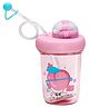 FunBlast Cute Peach Theme Tumbler with Lid and Straw  390 ml