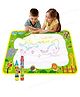 FunBlast Magic Water Drawing Mat with Rainbow Color Swatches - Multicolor