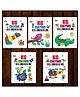 KG Crayons Copy Colouring Books Set of 5 - English