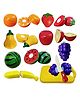 FunBlast Realistic Cutting Fruits Play Set Toys with Chopping Board & Knife - Multicolour