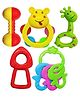FunBlast Colourful Attractive Sound Rattles for Babies 5 Pcs - Assorted Design