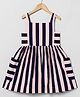 BYB Premium 100% Cotton Peached Poplin Dress With Pocket For Girls - Pink