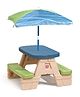 Step2 Sit & Play Picnic Table with Umbrella - Blue
