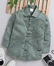 BAATCHEET Pure Cotton Full Sleeves Abstract Printed Shirt - Sea Green