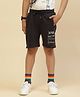 Monte Carlo Numbers & Text Printed Short - Navy Blue