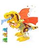Lattice Dinosaur with Smoke Spary Feature Dancing Singing Lights and Roaring Sound (Color may vary)
