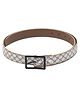 CALVADOSS Abstract Chain Design Printed Buckle Closure Belt - Beige