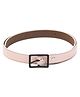 CALVADOSS Self Design Buckle Closure Belt - Baby Pink