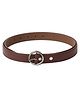 CALVADOSS Self Designed Circular Buckle Closure Belt - Maroon