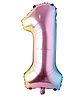 Shopperskart One Number Helium Foil Balloon - 32 cm