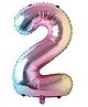 Shopperskart Two Number Helium Foil Balloon - 32 cm