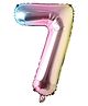 Shopperskart Seven Number Helium Foil Balloon - Length 32 cm