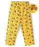 Babyhug Cotton Knit  Full Length Pyjamas Skates Print - Yellow