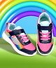 KazarMax Shimmery Rainbow Designed Sneakers - Pink