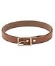 CALVADOSS Self Design Buckle Closure Belt - Tan