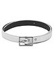 CALVADOSS Self Design Buckle Closure Belt - White