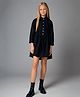 Cherry Crumble By Nitt Hyman Full Sleeves Solid Dress - Black