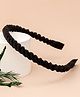 Knotty Ribbons Handmade Macrum Hair Band - Black