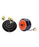 Funwood Games Wooden Hand Spin Top Yo Yo for Kids Combo of 2 - Assorted Color