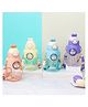 The Procure Store Cute Cat Printed Water Bottle -750ml Yellow