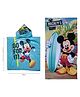 Athom Living Disney Mickey Mouse Kids Hooded & Bath Towel Combo 60x120 cm