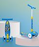 NHR Smart Kick Scooter with 3 Level Adjustable Height & Foldable Stracture- Blue