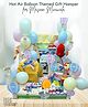 Baby Moo Hot Air Balloon Animal Themed Masoom 22 Pcs Luxury Gift Hamper Unisex Red - Multicolour