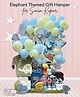 Baby Moo Elephant Themed Sonam's Vayu 30 Pcs Luxury Gift Hamper Blue - Multicolour