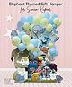 Baby Moo Elephant Themed Sonam's Vayu 30 Pcs Luxury Gift Hamper Blue - Multicolour