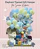 Baby Moo Elephant Themed Sonam's Vayu 30 Pcs Luxury Gift Hamper Blue - Multicolour