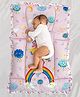Baby Moo Unicorn Mattress With Fixed Neck Pillow And Bolsters - Pink