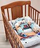 Baby Moo Space Soft Velvet U Pillow 2 Side Bolsters Mattress Set - Yellow