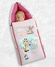 Baby Moo Animal Kingdom Premium Carry Nest Velvet With Hosiery Lining Sleeping Bag - Pink