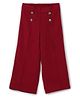 Chuppan Chupai Button Detail Palazzo - Maroon