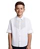 CAVIO Full Sleeves Striped Pattern Foil Dot Printed Party Shirt - White