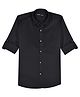 CAVIO Full Sleeves Striped Pattern Foil Dot Printed Party Shirt - Black