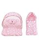 Fareto Baby Mattress with Net & Sleeping Bag - Pink