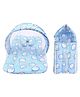 Fareto Baby Mattress with Net & Sleeping Bag - Blue