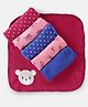 Babyhug Knit Terry Wash Cloths Pack of 6 - Multicolour