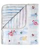 Masilo Silky-soft Bamboo Muslin Blanket For Infant/Baby's Nursery 70 x 70 cm, Lightweight & Comfortable, 0 to 3 Years - Pool - Blue