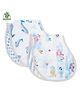 Masilo Bamboo muslin 2 Piece Burp Cloth & Bib For Infant/Baby's Lightweight, super absorbent and fast drying, 0 to 1 Years - Pool - Blue